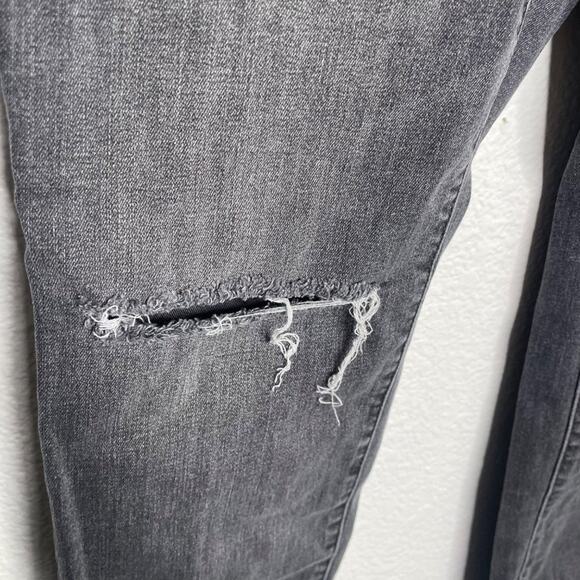 Universal Thread Womens Jeans Size 12 Gray Distressed High Rise Skinny Leg - Picture 13 of 16